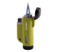 TURBOFLAME Vflame Green - Refillable Windproof Camping Lighter - Suitable for Sailing, Survival and Outdoors