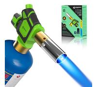 TURBOHEAT Handy Cyclone Propane Torch Head Turbo Flame Self Ignite Small Welding Torch Fuel on Propane MAPP MAP Pro Gas Cylinder Tank Push Button Trigger Start Mini Nozzle Soldering Brazing Glass Work