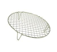 Turbokey Round Barbecue Wire Rack with 2 Inch Height Legs Diameter 9.5 Inch Multi-Purpose Grill Cooling Rack for Airfryer Instant Pot/Pressure Cooker Heavy Duty Stainless Steel (240 mm/9.5 inches)