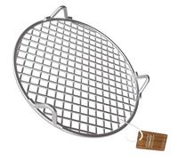 Turbokey Wire Baking Rack with Legs for Airfryer/Oven/Sheet Pan Dia 9.8" Multi-Purpose Round Cooling Cooking Rack 304 Stainless Steel Barbecue Rack/Carbon Baking Net/Grill/Pan Grate (250mm/9.8")