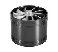 Turbonator Fuel Saver, Car Air Intake Turbonator Single Fan Turbine Super Gas Fuel Saver Turbo 64Mm, Air Intake Turbo (Black)