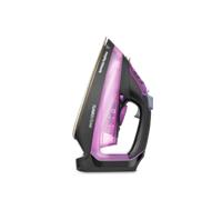 Morphy Richards Turbosteam Steam Iron, Non stick Ceramic Soleplate, 170g Boost, 50g Output, 380ml Water Tank, Anti-Scale and Drip, Auto Shut-off, 3m Cord, 2800W, Purple and Black, 303140