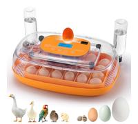 TURBRO 24 Egg Incubator with Automatic Egg Turning, Incubator for Hatching Eggs with Auto-Temperature and Humidity Control, Egg Candler, for Chicken, Duck, Quail, Use in Farm, Home, Classroom, Lab