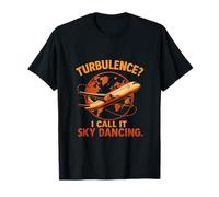 Turbulence I Call It Sky Dancing Wanderlust Map Art T-Shirt