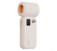 Turbulent Airflow from Our Handheld High Speed Turbo Fan Featuring an Easy to Use Digital Readout & Adjustability (Apricot)