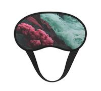 Turbulent River Sleep Mask, Soft and Breathable Eye Mask, Elastic Band Design Suitable for Travel and Camping.