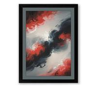 Turbulent Skies Modern Framed Wall Art Print A1 (84.1×59.4cm) Black, Wall Decor for Living Room, Bedroom, Office & Home, Ready to Hang, Art Gift
