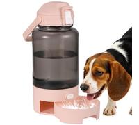 Turchongeco 50oz Dog Water Bottle with Handle - Portable Pet & Human Water Dispenser for Hiking, Camping, Travel - Leakproof, BPA-Free, Outdoor Puppy Essential for Walking, Park, Beach (Pink)