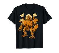 Turducken Mech Suit Retro Pulp Thanksgiving Cryptid T-Shirt