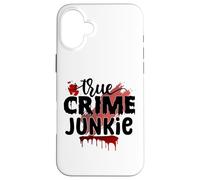 ture crime junkie obbsessed murder mystery criminal Case for iPhone 16 Plus