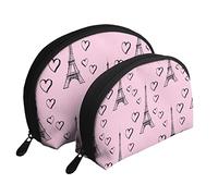 Ture Love Eiffel Tower Cosmetic Bag, Travel Clutch Bag for Women and Girls