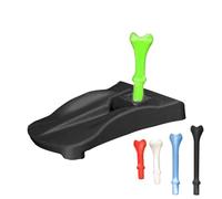 Turf Base for Artificial Turf - Holder with 5 Pre-Cut Tees | Golf Tee Practice Base - for Golfer Driving Range Hitting Mat Training Game Outdoor Indoor