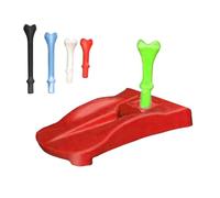 Turf Base, Golf Tee Practice Holder, Compact 5 Pre Cut Tees, Ergonomic Training Accessory, Featuring Stable Design for Hitting Mat, Golfer Practice, Driving Range, Outdoor or Indoor Golf Training
