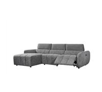 Turin Electric Recliner Sofa Charcoal Left Hand