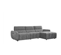 Turin Electric Recliner Sofa Charcoal Right Hand