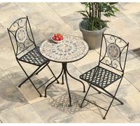 Turin Mosaic Bistro Set Multicolour