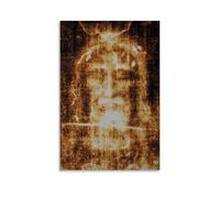Turin Shroud Religious Art Posters Antique Print of Jesus' Face Cool Artworks Painting Wall Art Canvas Prints Hanging Picture Home Decors Idea 08x12inch(20x30cm)