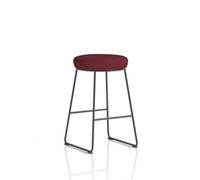 Turin Stool Black Frame Bespoke Ginseng Chilli Seat Pad