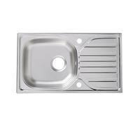 Turing Inox Stainless Steel 1 Bowl Sink & Drainer 435mm X 760mm