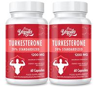 Turkesterone Supplement - 1200mg Ajuga Turkestanica Extract Standardized to 20% Turkesterone, Max Strength for Bodybuilding, 120 Vegan Capsules, 2 Package