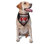 Turkey 2026 Soccer Football Dog Bandanas Triangle Scarf for Cats and Dogs Adjustable Pet Neck Accessory Decorative Washable Durable