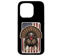 Turkey American Flag Grudge Distressed Vintage Hunter Hunt Case for iPhone 15 Pro