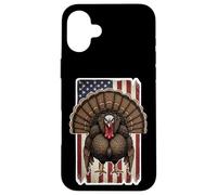 Turkey American Flag Grudge Distressed Vintage Hunter Hunt Case for iPhone 16 Plus