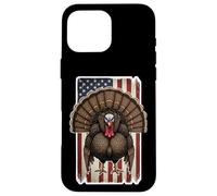 Turkey American Flag Grudge Distressed Vintage Hunter Hunt Case for iPhone 16 Pro Max