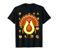 Turkey Avocado Thanksgiving Day Fruit Fall Vegan Vegetarian T-Shirt