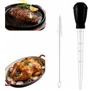Turkey Baster, Basting Syringe for Cooking, Kitchen Gadgets for Roasting Meats and Liquid Transfer, Includes Two Basters and Two Brushes