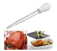 Turkey Baster, Chicken Poultry Meat BBQ Baster Syringe Tube with Measurements, Essential Kitchen Gadget for Basting While Roasting to Keep you Roasted Meats Suculent, Random Color