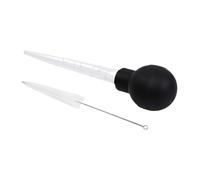 Turkey Baster - Meat Marinade Injector Needle & Meat Baster Syringe | triitan Silicone Meat Pipette With Large Octopus Bulb | Angled Turkey Baster | Syringe With Cleaning Brush For Basting Meat