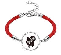 Turkey Black and White Animal Lucky Red String Bracelet Rope Bracelet Handmade