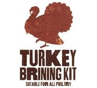 Turkey Brining Kit, Suitable for Turkey, Chicken and All Poultry. Includes large brining bag, brine mix and seal. - Surfy's Home Curing UK Branded