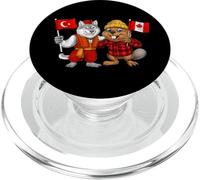 Turkey Canada Flag Turkish Canadian Roots Türkiye Heritage PopSockets PopGrip for MagSafe