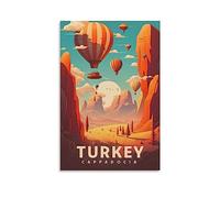 Turkey Cappadocia Vintage Travel Posters Landscape 24x36inch(60x90cm) Wall Art Picture Print Canvas Art Poster Modern Family Bedroom Decor Posters