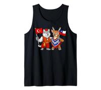 Turkey Chile Flag Turkish Chilean Roots Türkiye Heritage Tank Top