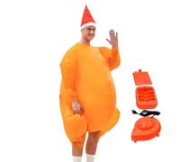 Turkey Costume Adult | Full Body Unisex Blow Up Chicken Outfit with Fans - Thanksgiving Costumes Turkey Suit | for Adults Family Friends Wife Husband Dad