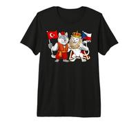 Turkey Czech Republic Flag Turkish Czech Roots Türkiye Premium T-Shirt