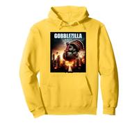 Turkey Day Thanksgiving Gobblezilla Funny Gobble Monster Pullover Hoodie