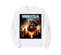 Turkey Day Thanksgiving Gobblezilla Funny Gobble Monster Sweatshirt