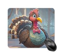 Turkey Decoration Square Mouse Pad Portable Computer Mousepad with Non-Slip Rubber Base 25 * 30cm Ultra-Thin Gaming Mouse Mat for Computer Laptop Office Desk Accessories