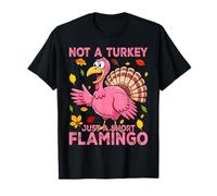 Turkey Disguise Flamingo Funny Thanksgiving Novelty T-Shirt