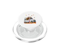 Turkey Driving Ambulance Fall Leaves Thanksgiving Driver PopSockets PopGrip for MagSafe