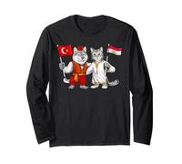 Turkey Egypt Flag Turkish Egyptian Roots Türkiye Heritage Long Sleeve T-Shirt