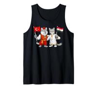 Turkey Egypt Flag Turkish Egyptian Roots Türkiye Heritage Tank Top