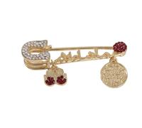 Turkey Evil Eye Brooch Crystal Famati Hand Life Tree Lapel Pin Brooches for Women Men Jewelry, Metal, metal