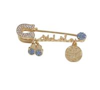 Turkey Evil Eye Brooch Crystal Famati Hand Life Tree Lapel Pin Brooches for Women Men Jewelry, Metal, metal