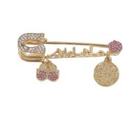 Turkey Evil Eye Brooch Crystal Famati Hand Life Tree Lapel Pin Brooches for Women Men Jewelry, Metal, metal
