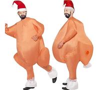 Turkey Fancy Dress Costume Adult Inflatable Christmas Halloween Blowup Fat Suit